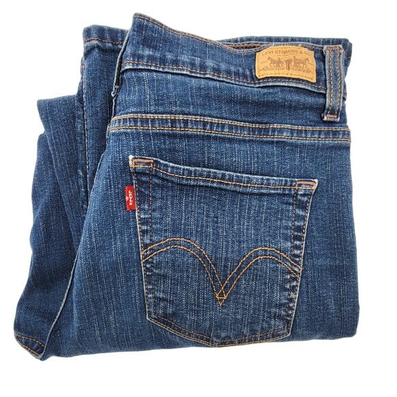 LEVI'S 512 Perfectly Slimming Boot Cut Jeans - Size 10 Short - Picture 1 of 7